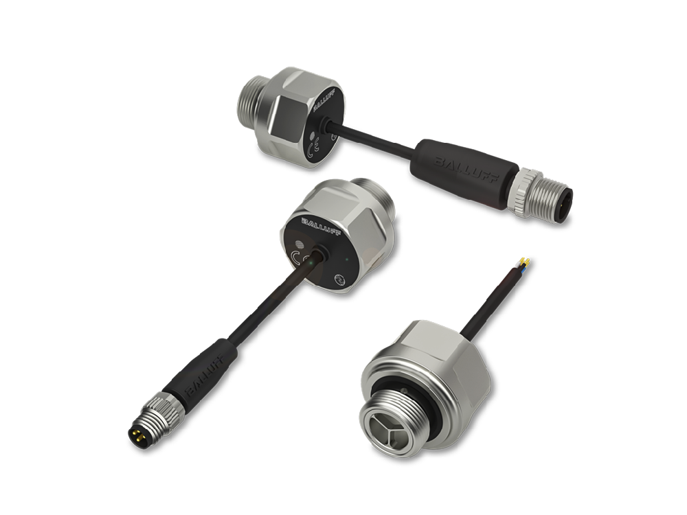 BALLUFF Ultrasonic sensors for short-stroke hydraulic cylinders